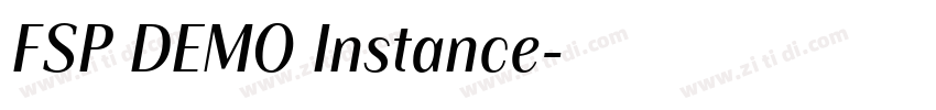 FSP DEMO Instance字体转换 FSP DEMO Instance字体转换